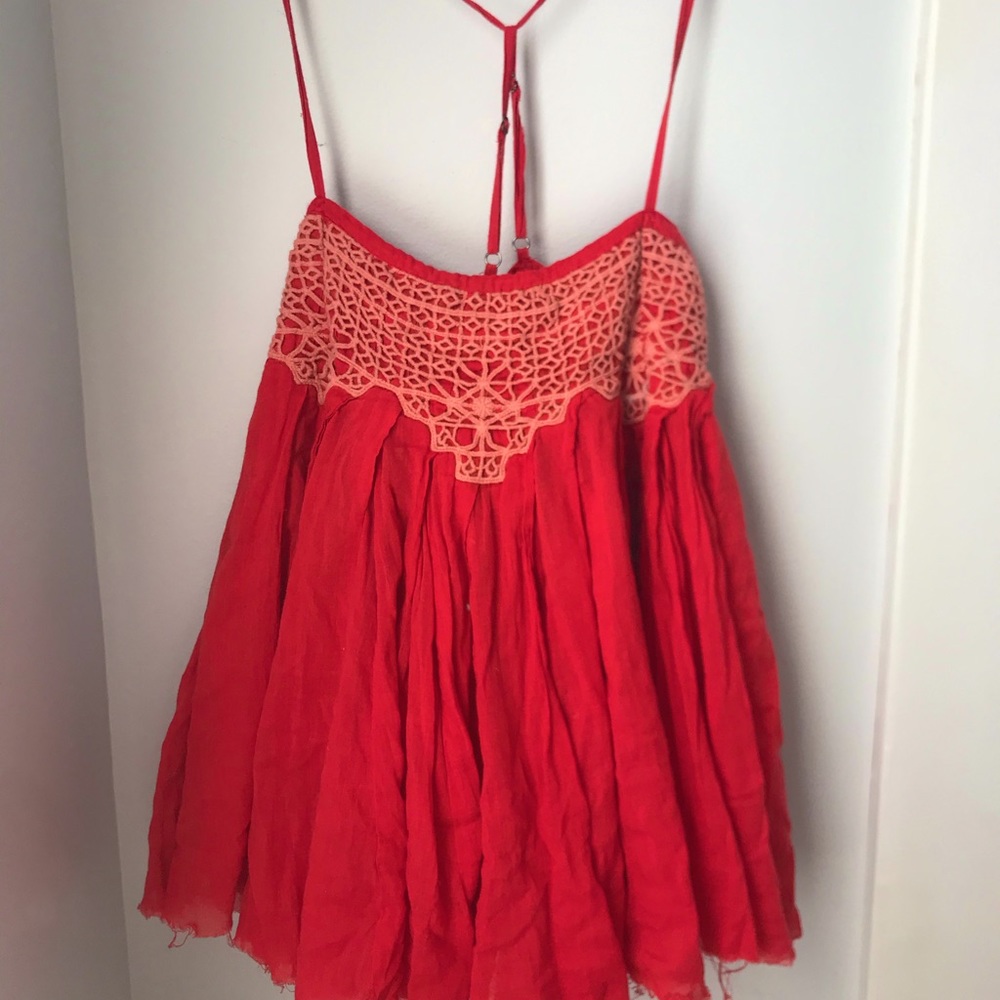 Free People coral top